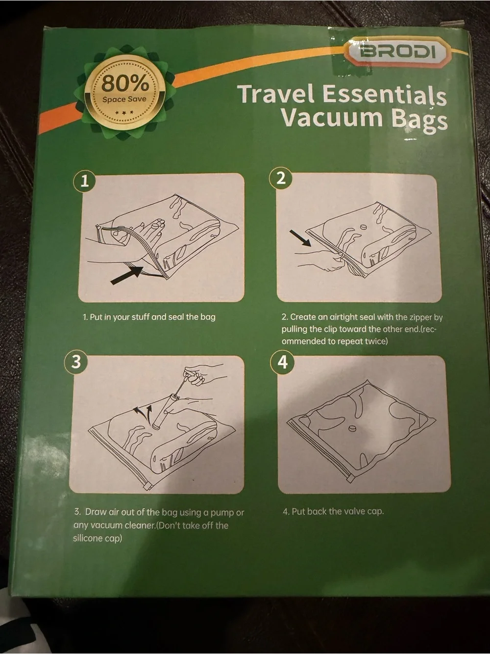 BRODI Travel Essentials Vacuum Space Saver Bags - 10 Multi Sized Bags